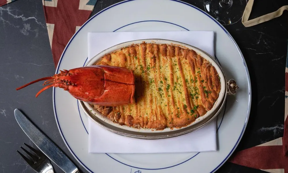 lobster pie at bentleys