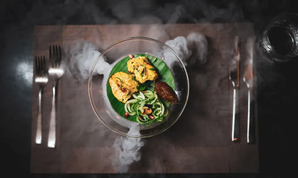 food and smoke at varanasi