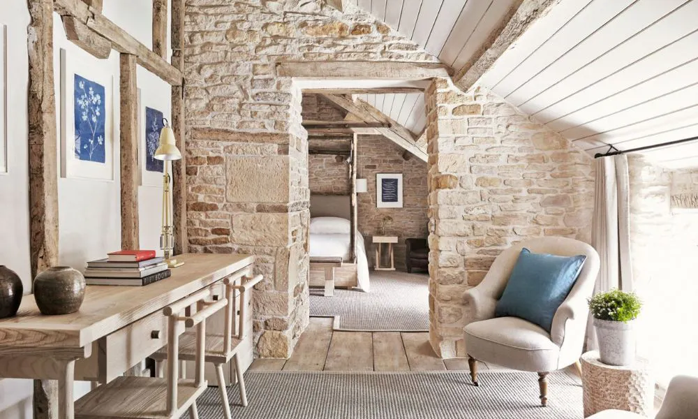 exposed stone walls at wild rabbit