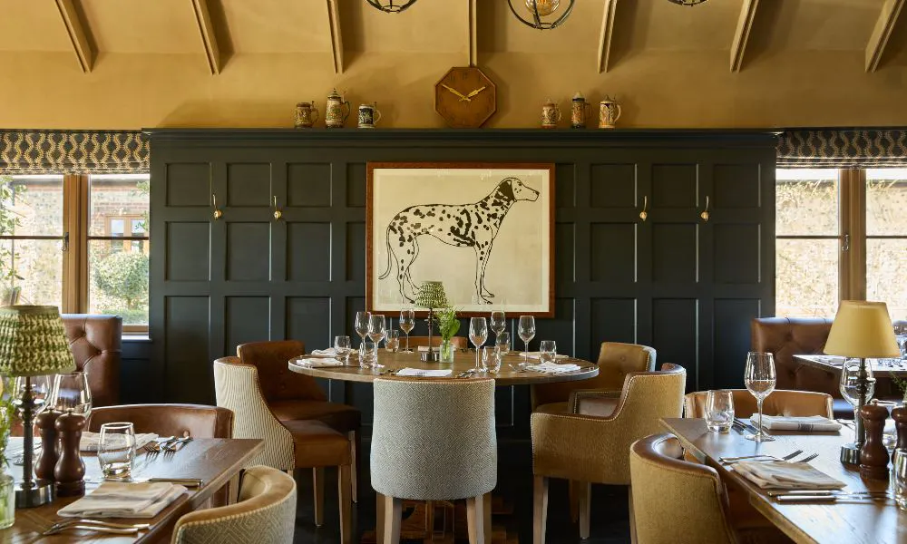the main dining room