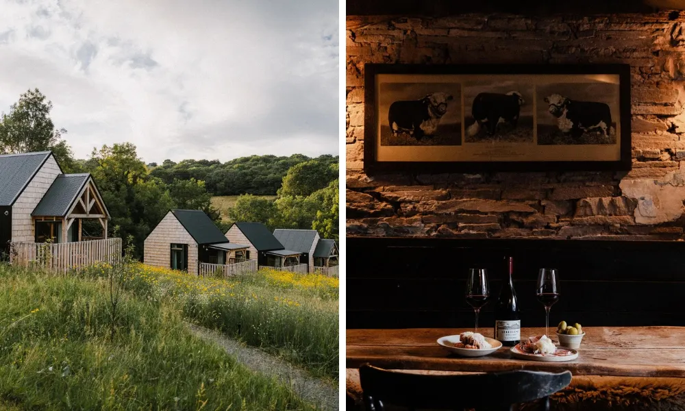 The Bull's Head pud interior and cabin accommodation