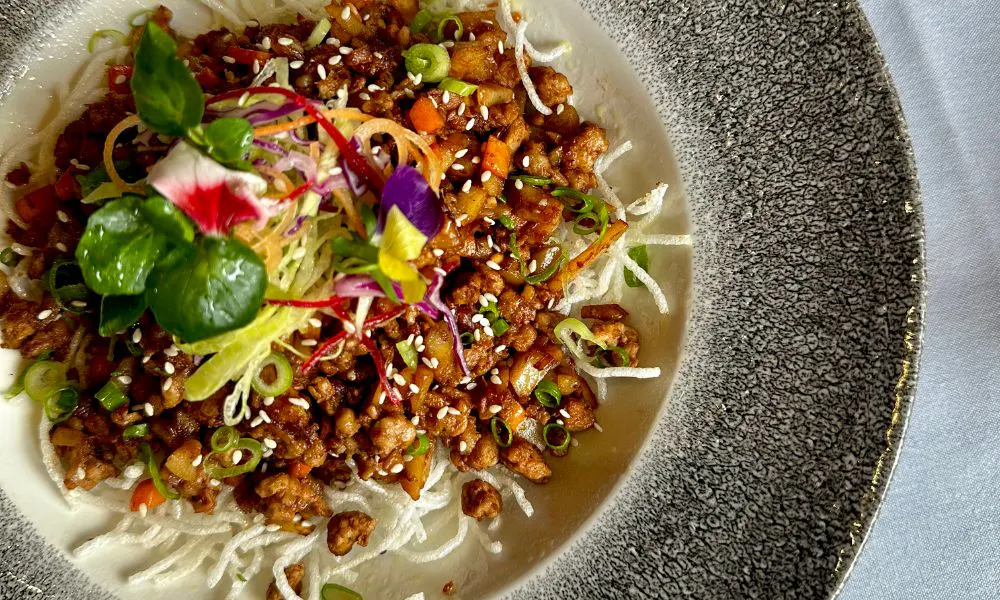 crispy chilli beef dish