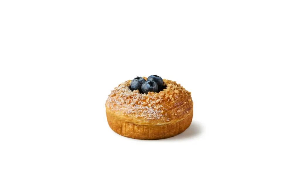 pastry with fresh blueberries