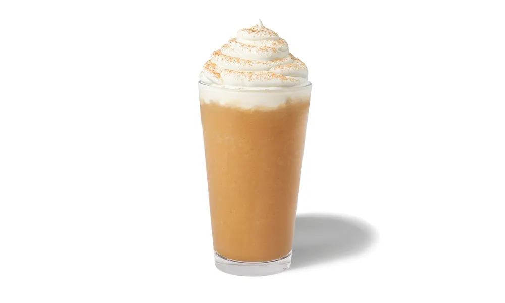 starbucks PSL frappuccino with whipped cream 
