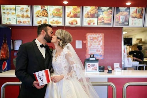 KFC can now provide a fried chicken theme for your wedding