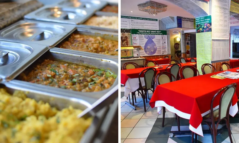 indian dal and curry buffet