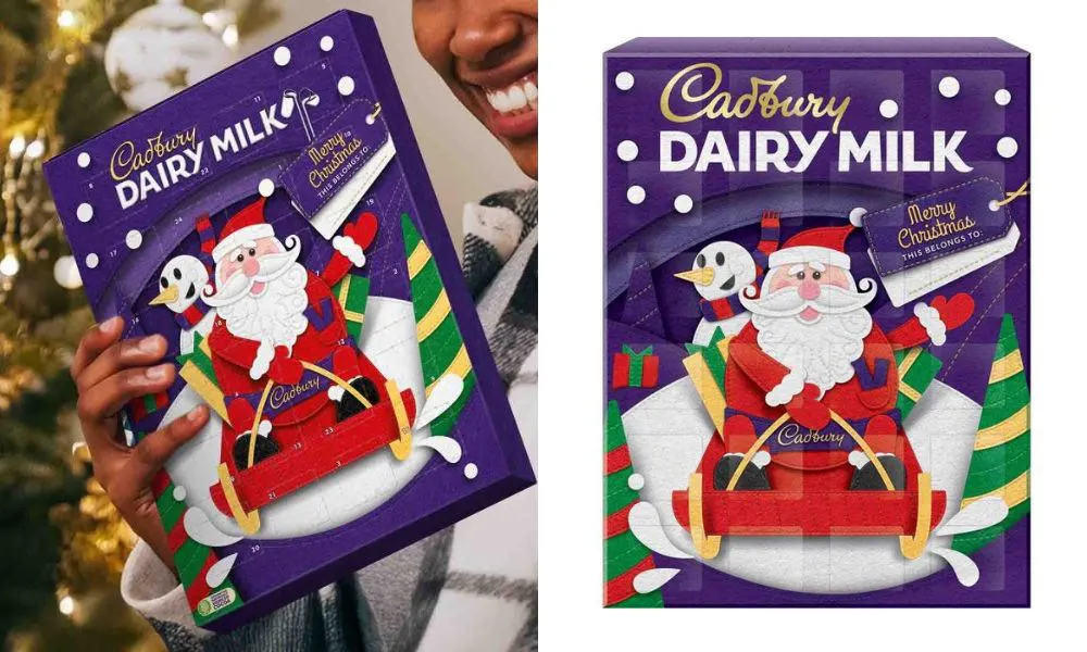 classic cadbury's dairy milk advent calendar