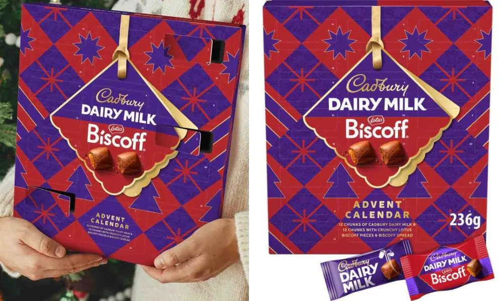 Cadbury Dairy Milk Lotus Biscoff Chocolate Chunk Advent Calendar