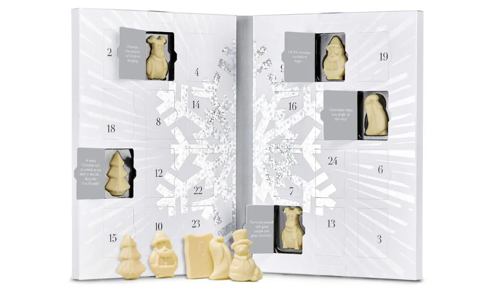 hotel chocolat white chocolate advent calendar