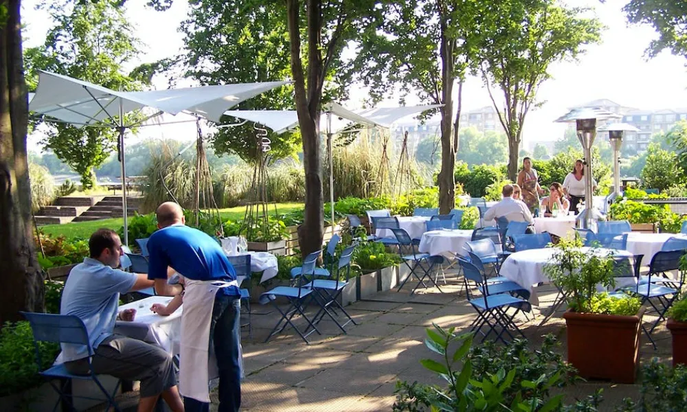 the terrace at the river cafe