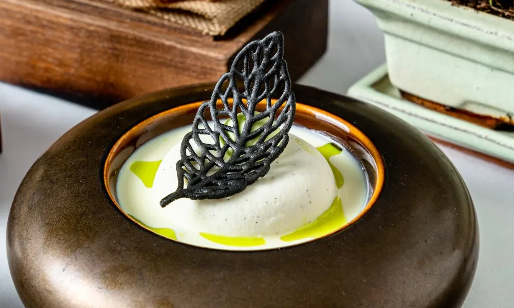 intricate dish at benares