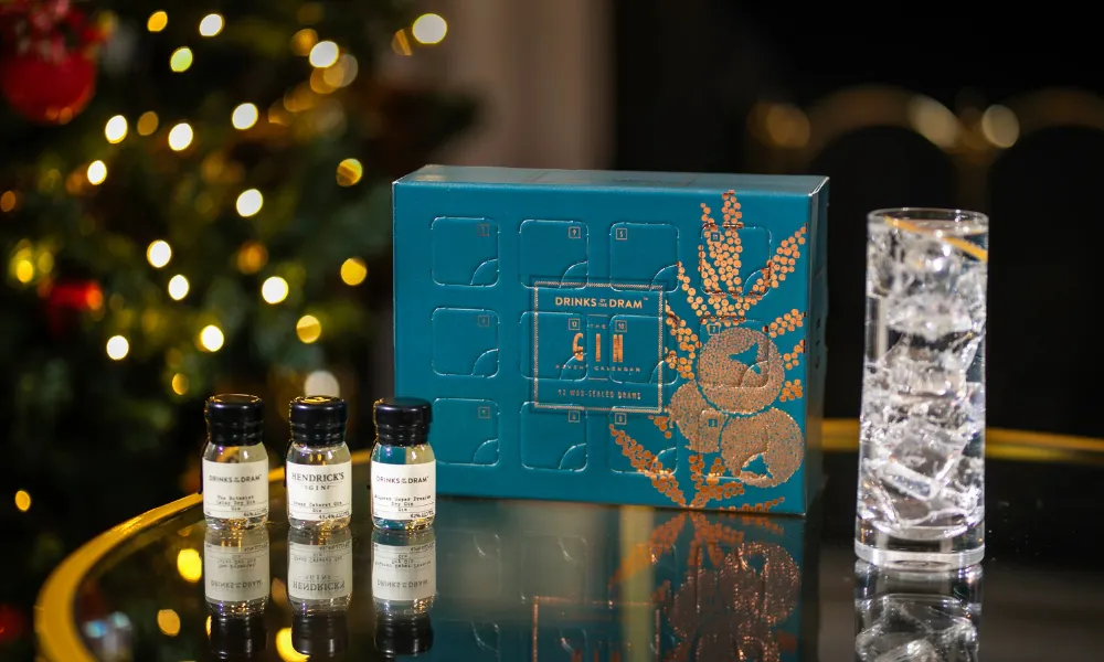 Box of gin and drink