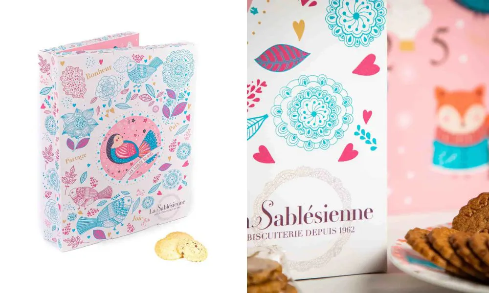 la sablesienne french butter biscuits advent calendar
