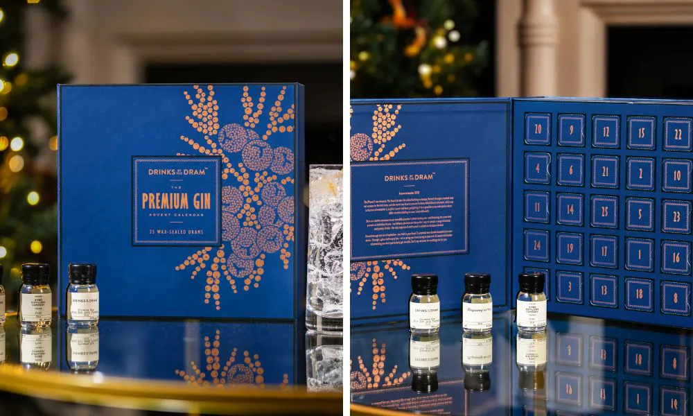 navy premium gin advent calendar