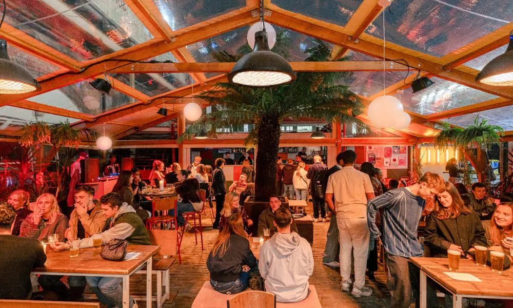 conservatory-style dining at Peckham arches