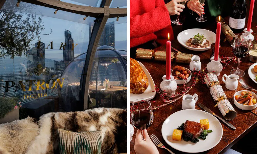 alpine-inspired igloo at aviary