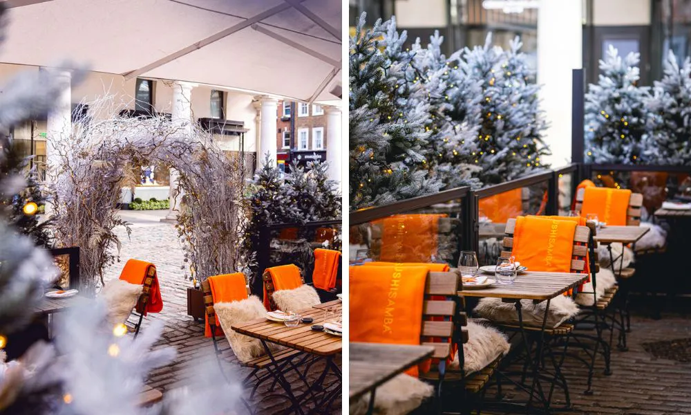 the winter terrace at sushisamba covent garden