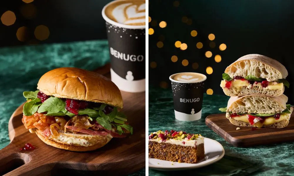 A selection of festive sandwiches from Benugo