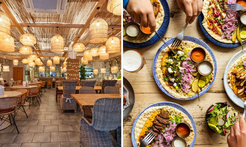 Megan's pretty interiors and Mediterranean plates