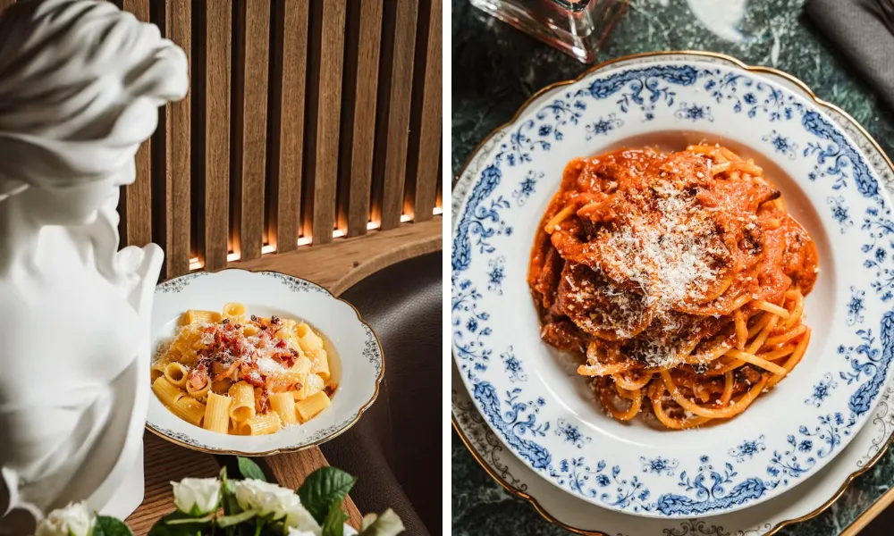 roman pasta dishes at agrodolce