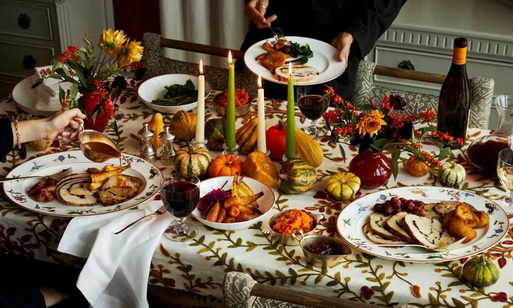 thanksgiving spread at oscar