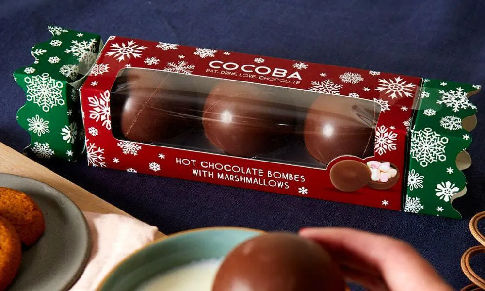 Hot chocolaate festive crackers