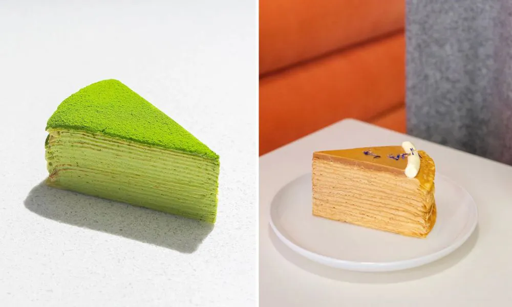 Matcha crepe cake