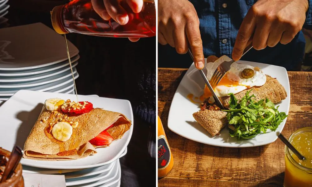 Sweet and savoury crepes