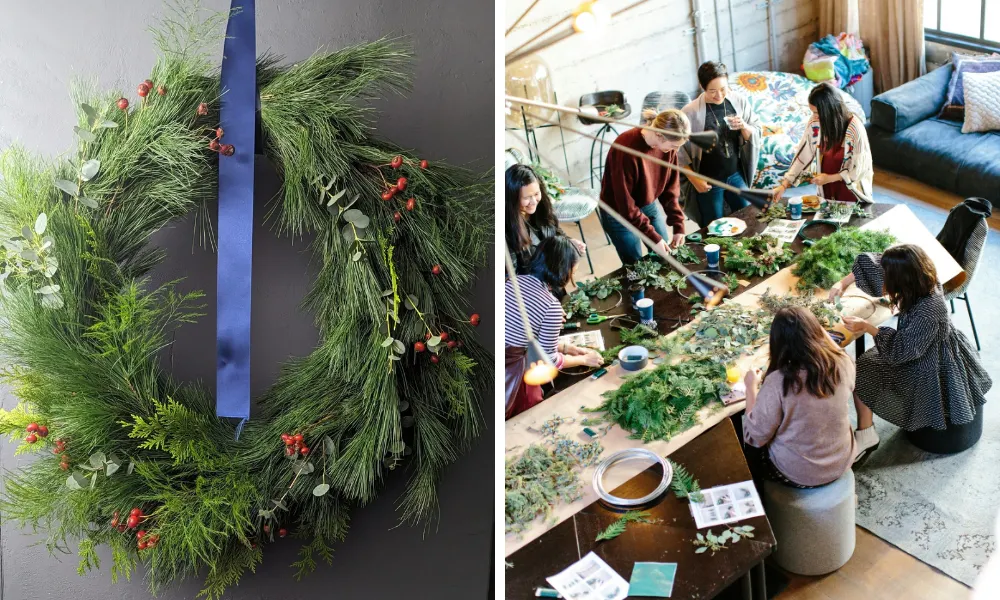 wreath making workshop