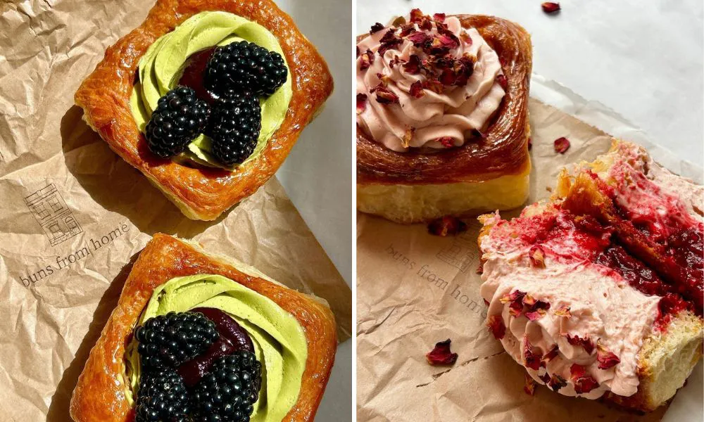 Colourful cream buns (Instagram)