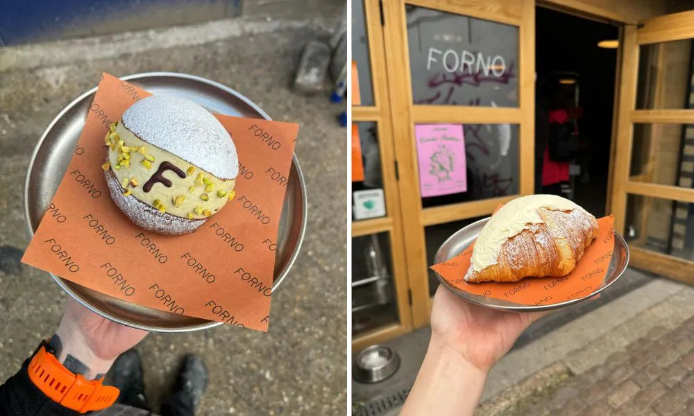 Cream filled buns and pastries at Forno (Instagram)