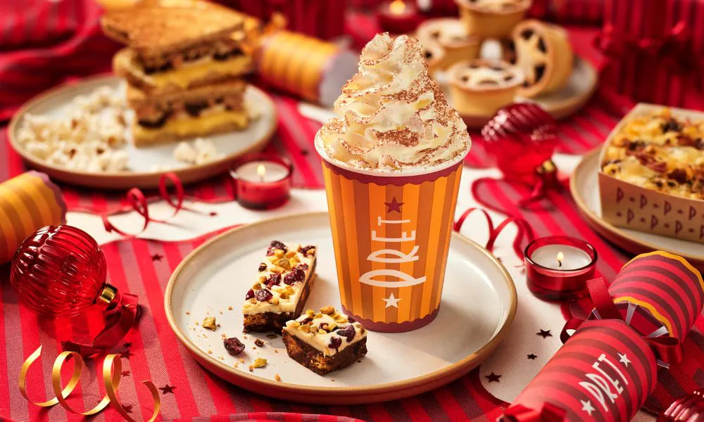Frosted Mint Hot Chocolate from Pret