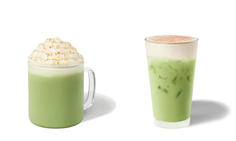 new Starbucks Christmas matcha lattes 2025