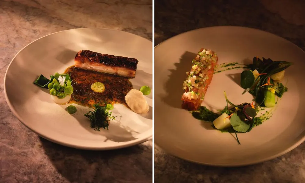 Vegan dishes at Evelyn's Table