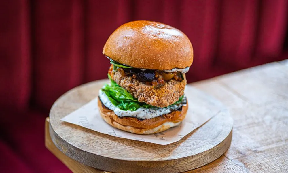 Fried chicken burger
