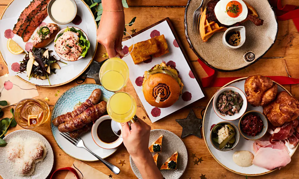 duck and waffle brunch dishes
