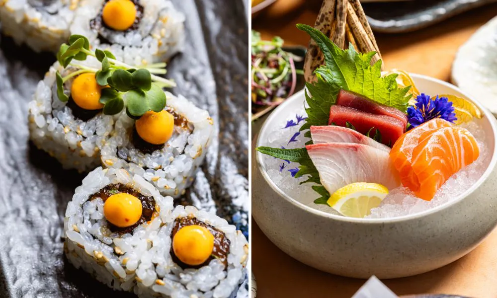Sushi and sashimi