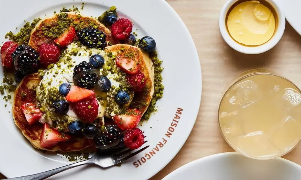 Maison francois pancakes with berries