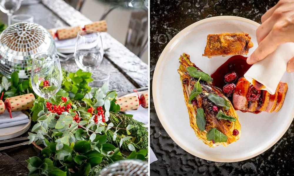Barge East festive dishes