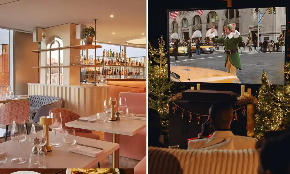 JOIA dining room and movie experience