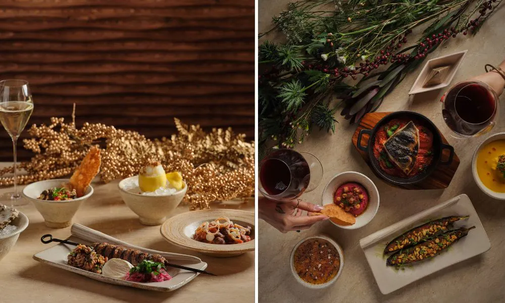 Greek festive menu at Myrtos