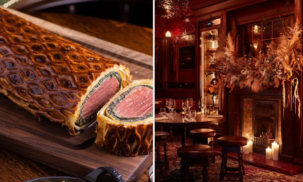 Beef weliington and interiors