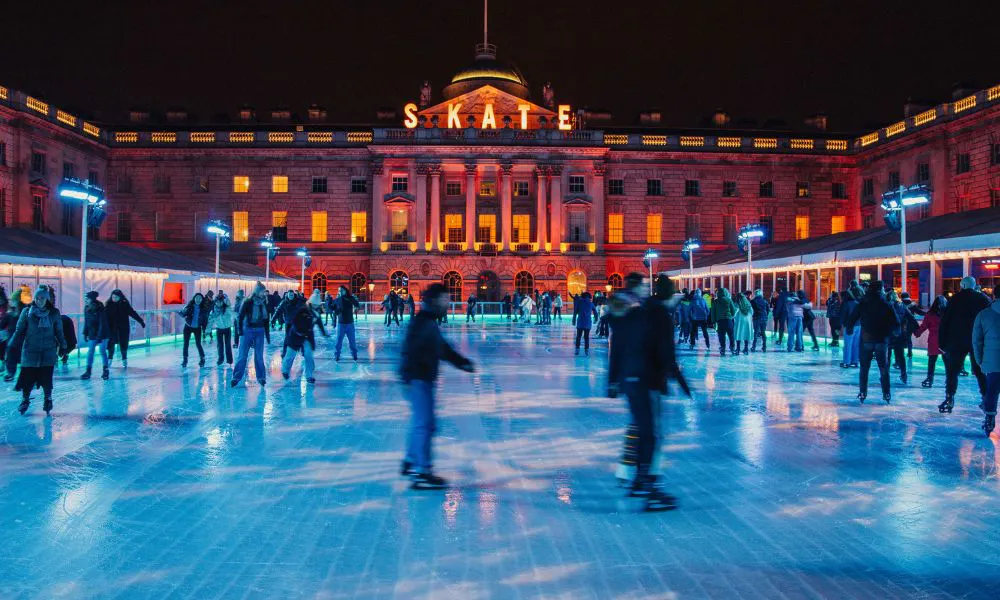 ice skating at somerset house