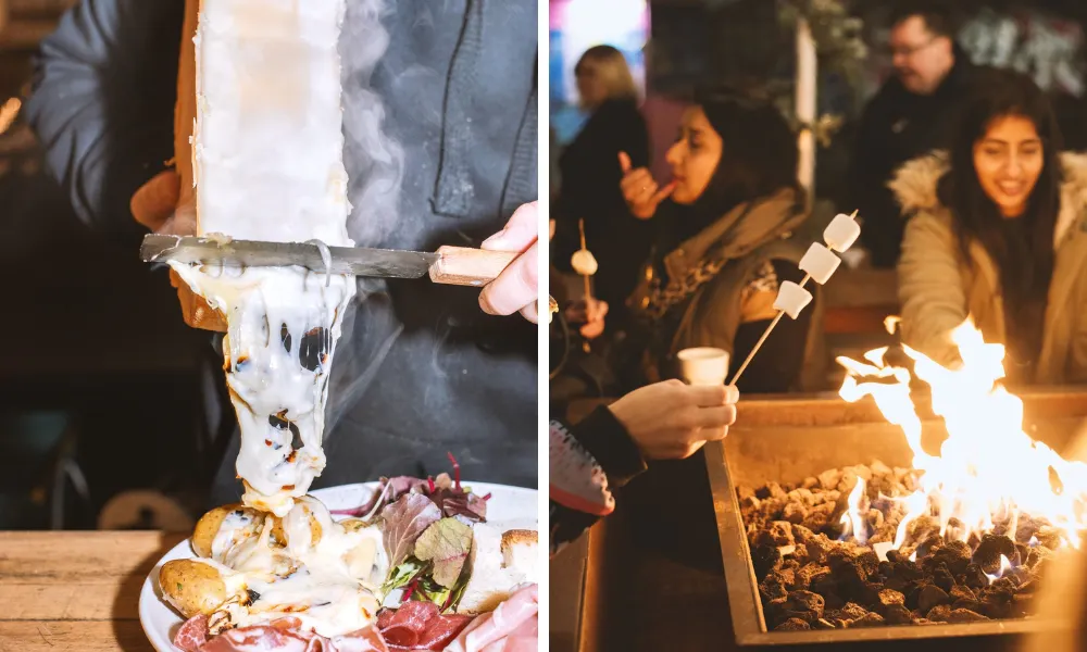 raclette and marshmallows