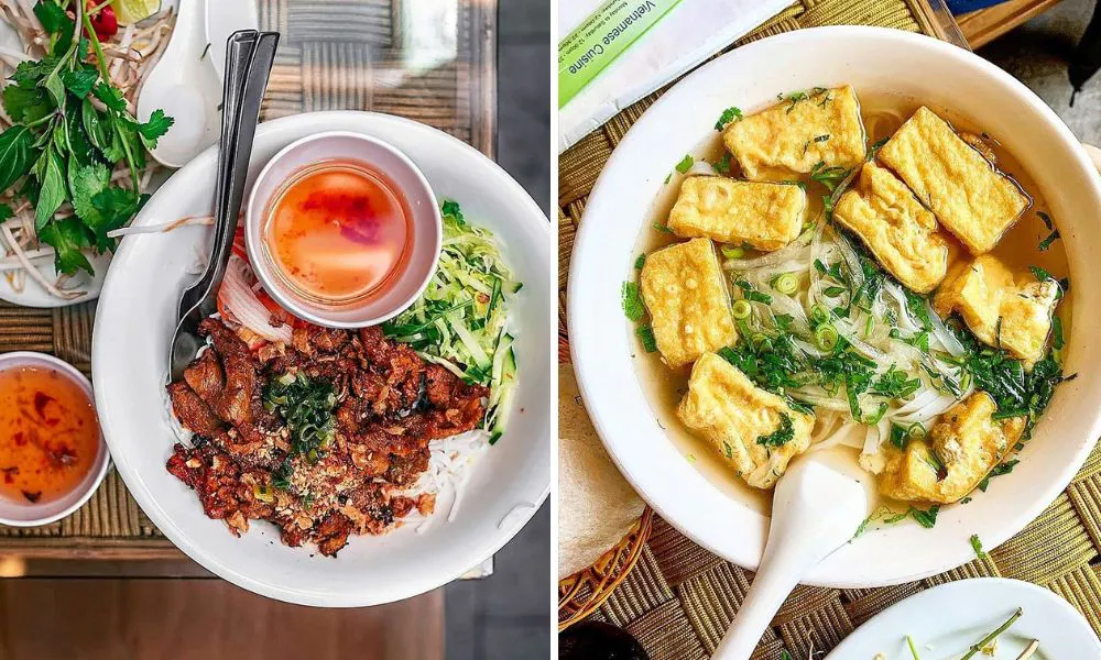 Vietnamese dishes at Mien Tay