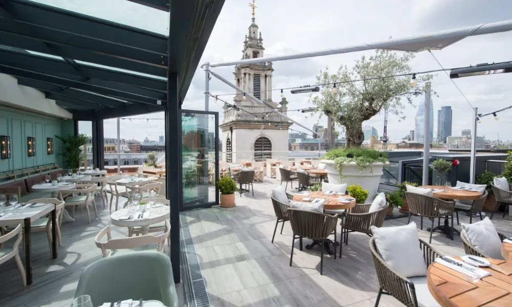 mercer roof terrace seating area