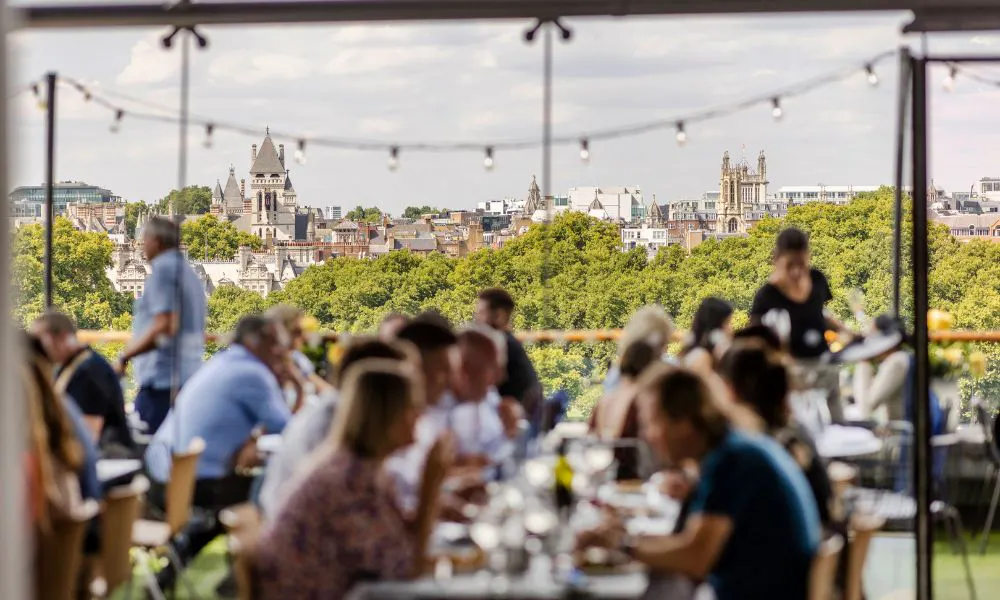 oxo tower rooftop terrace by the river