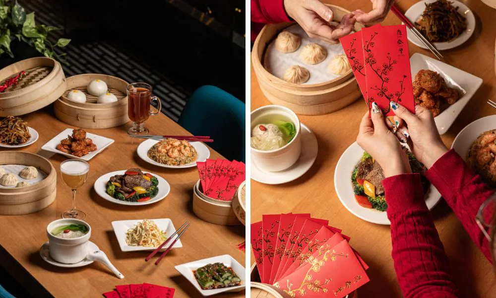 chinese new year sharing menu and bespoke red pockets