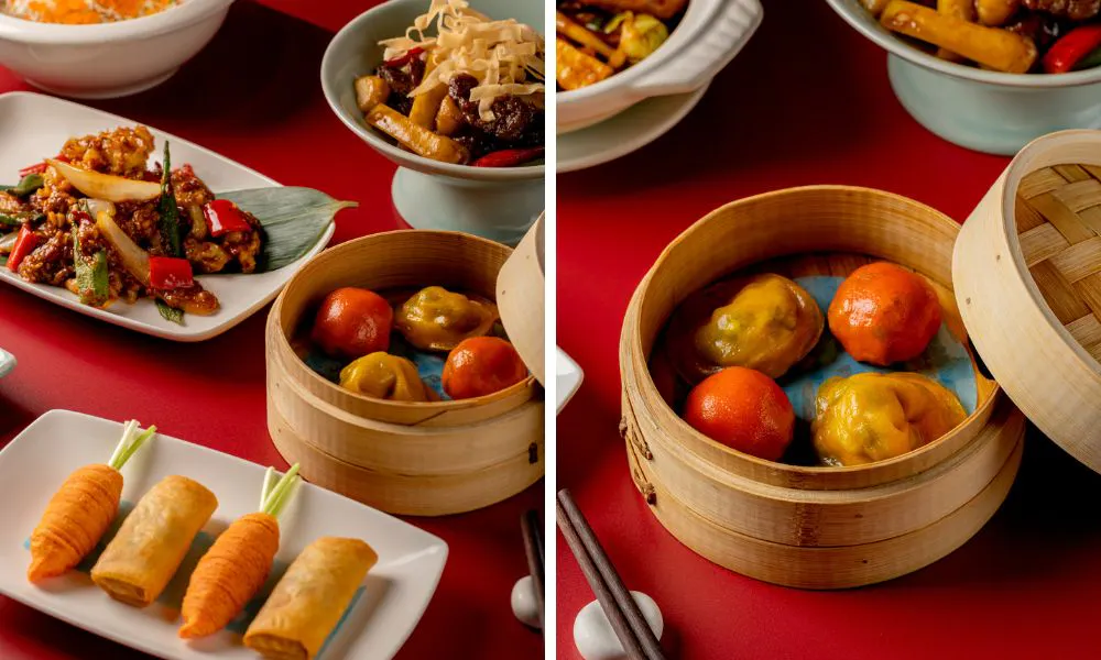 dumplings and other small plates for chinese new year