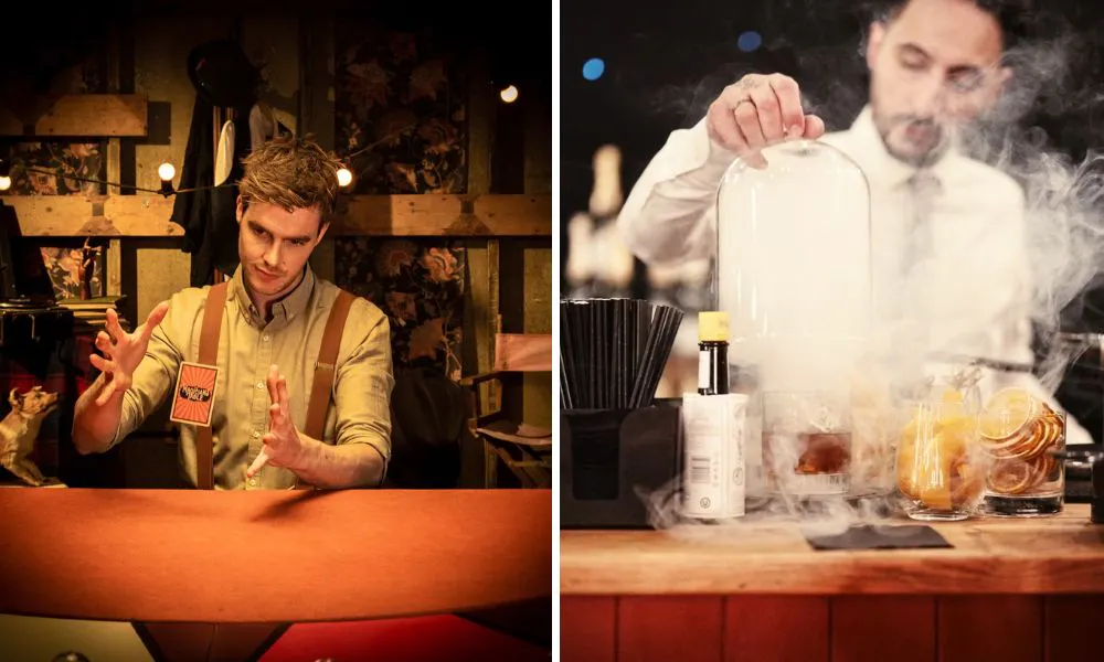 Magician's Table entertainment and cocktails